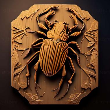 3D модель Ixodes collocaliae (STL)